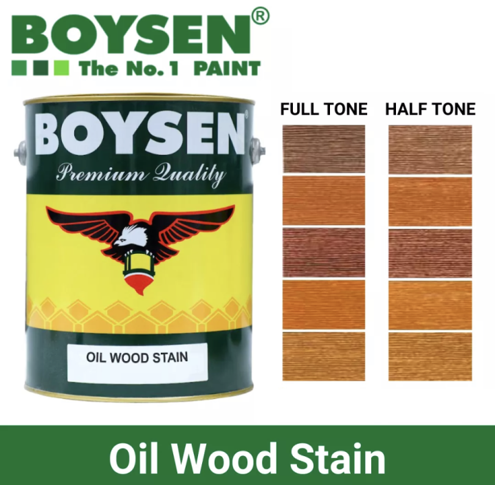 S.W BOYSEN 1Liter OIL WOOD STAIN MAPLE B-2705/OIL WOOD STAIN MAHOGANY B ...