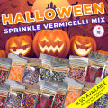 Trick Or Treat Vermicelli Sprinkles Mix Edible Halloween Decor Candy Halloween Cupcake Halloween Edible Decor Halloween Sprinkles. 