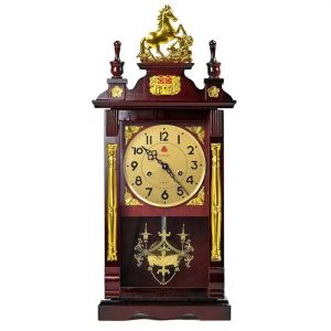 xpkQ Mechanical Table Clock Wooden Vintage Desk Watch Large Decorative Living Room Tabletop Clocks Aesthetic Luxury Wall Watches 9H4B3