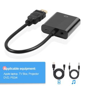 HD 1080P HDMI To VGA Cable Converter HDMI Male To VGA Famale Converter Adapter Digital for Tablet PC TV