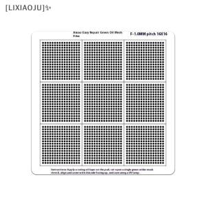 [LIXIAOJU] Hole Spacing 0.3 0.35 0.375 0.4 0.5 0.58 0.6 0.8 1.0mm Universal Green Oil Net UV Solder Mask BGA Reballing Stencil