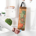 YESPERY Grocery Bag Holder Wall Mount Plastic Bag Dispenser Hanging Storage ถังขยะในครัว Organizer. 