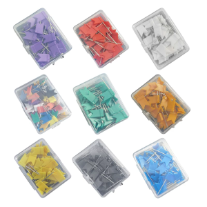 50 cái đinh bấm ghim tài liệu cờ pins trang trí pushpins đầy màu sắc Poster pins bảng tin nhắn tacks cho bảng thông báo