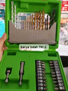 Mata Bor Set RYU 41 Pcs Drill Bit Set BMC Besi Beton Kayu HSS 41PCS AC-DB155 Mata Bor Set