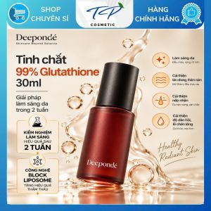 Bộ 2 Hỗ Trợ Dưỡng Trắng Phục Hồi Trẻ Hóa Và Thu Nhỏ LCL: Nước thần Deepondé Glutathione Toning Ampoule + Toner nước thần Deeponde