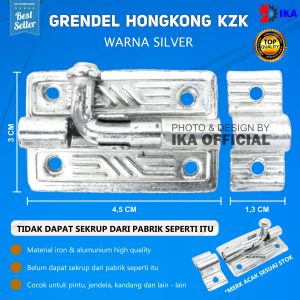 Grendel Hongkong - Grendel KZK Mini 2 - Kunci Selot Pintu - Grendel Lemari - Kunci Slot - Kunci Grendel HK