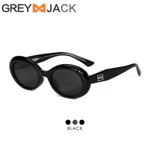 Grey Jack Kacamata Sunglasses Hitam Polarized Anti Silau UV400 Bahan Acetate Model Oval Trendy Fashion Korea Ootd Ringan Stylish Pria wanita 58250