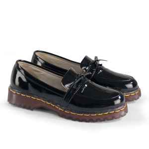 CBR SIX Sepatu Docmart Wanita | Dokmar Wanita | Sepatu kasual wanita slip-on Lolyta Synthetic Glossy