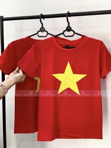 Áo Thun Cờ Đỏ Sao Vàng Full Size (9kg - 85kg) Vải Co Dãn 4 Chiều Thoáng Mát (TTCDSV)