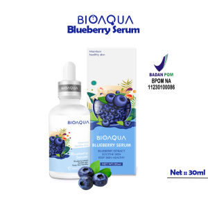 BPOM - Bioaqua Bluebbery Extract Serum 30ml Mencerahkan & Meratakan Warna Kulit Wajah