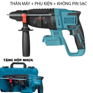 Máy Khoan Bê Tông Pin K-MAX chân pin MAKITA - Động Cơ Không Chổi Than - 3 Chức Năng Khoan Đục Búa