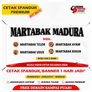 Cetak Spanduk Jualan Martabak/Banner Jualan Makanan/Spanduk Promosi Jual Makanan