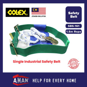COLEX Single Industrial Safety Belt Half Body With Single D Ring Paracute Type Safety Belt Hardware Tali Keselamatan 安全带