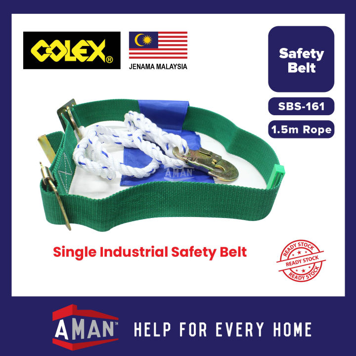 COLEX Single Industrial Safety Belt Half Body With Single D Ring Paracute Type Safety Belt