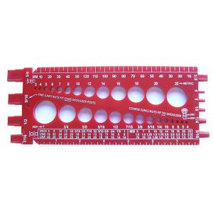Bolt And Nut Gauge Stainless Steel Alat Analisa Ukuran Baut Mur Alat Ukur Baut