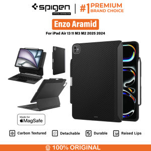 Case for iPad Air 13 11 M3 M2 2025 2024 Spigen Enzo Aramid Magfit Magnetic HardCase for Carbon Magic Keyboard Casing