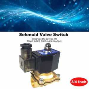 Katup Listrik Air 220V 34” NC Solenoid Switch Stainless