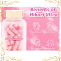 Hikari ultra whitening capsule BUY 1 TAKE 1 premium japan capsule with glutathione and collagen with oral sunblock technology protection from the sun also for acne and pimples oral supplement anti aging lightening and firming skin collagen. 