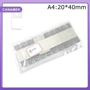 【CANAMEK】 100pcs PVC Slot Hole Adhesive Hang Tags Hook Merchandise Box Bag Hangers Display