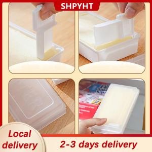 [COD] SHPYHT Local delivery Ship within 24 hours Portable Solid Butter Cutting Storage Box Kitchen Accessories Refrigerator Fresh Keeping Box Breakfast Cheese Fresh-Keeping Box