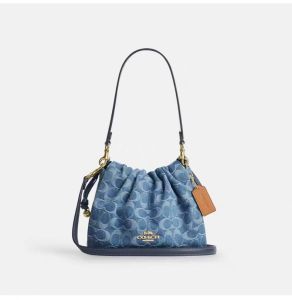 Hot Sale!Hot selling items Coach Official Store Original Bag Shoulder Bag for Women Faye Womens Single Shoulder Crossbody Handbag Tannin Cloud Armpit Bag CDE45 CDB94
