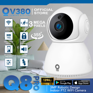 V380 Q8PRO 3MP Wireless CCTV Camera WiFi Network IR Night Vision PTZ Home Security IP Camera