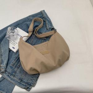 Canvas bag Womens fashion  shoulder bag Large capacity lightweight travel crossbody bag  N4