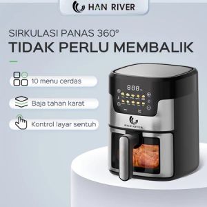 HAN RIVER/Air Fryer/8L/ 650 low watt/ Pintar Touch Screen / Penggorengan udara visual
