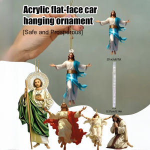 ✨【Safe And Prosperous】Acrylic Car Pendant Brings Good Luck And Fortune Blesses A Safe And Smooth Journey Cartoon Car Interior Decoration