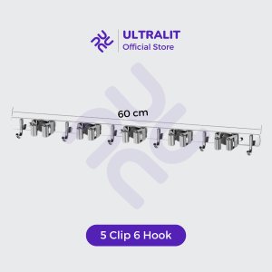 ULTRALIT TROY Gantungan Sapu Pel Stainless Mop Broom Holder Kapstok Cantolan Organizer / Gantungan Sapu / Gantungan Pel / Perlengkapan Kebersihan / Kapstok Sapul / Kapstok pel