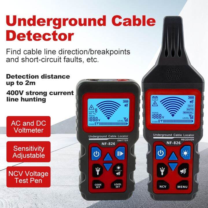 Noyafa NF-826 Underground Cable Tester Anti Interference Cable Tracker ...