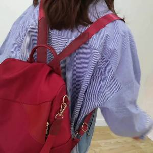 2025Paket belakang pakaian Oxford wanita 2022 canvas berasal baru fashionable womens backpack kapasitas besar sekolah beg kecil09/08