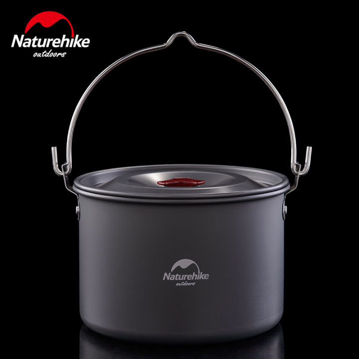 Naturehike กลางแจ้งแบบพกพา4-6คนเครื่องครัวไม่ติดหม้อแขวนและขาตั้ง ...