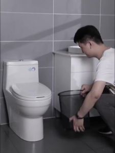 Garbage bin with lid household bedroom kitchen bathroom bedside classification large-sized sewn and pulled garbage bin