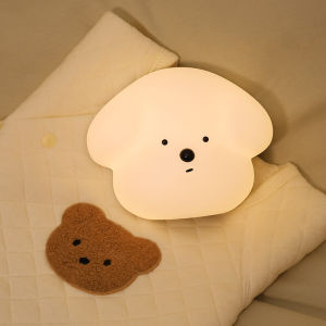 Dog body sensing LED night light wireless C-type charging bedroom sleep wake up automatic human body sensing LED soft light timed night light