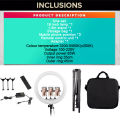 Big Ring Light Original 45cm 18inch Led Selfie Ring Light Set 190Cm Tripod And Phone Holer Dimmable Led Ring Lamp Photo Video Camera Phone Light Ringlight For Live Youtube Fill Light. 