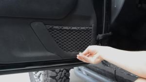 Metal Front Door Storage Pockets Compatible with 2007-2018 Jeep Wrangler JK JKU 2/4 Front Door Side Insert Organizer Stainless Steel Upgraded