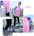Full Body Women Long Sleeve Rash guards with Black Swimming Pants Diving Suit Swimsuit Printing Swimwear Sunscreen Bathing Suits Yoga Sports Clothing. 