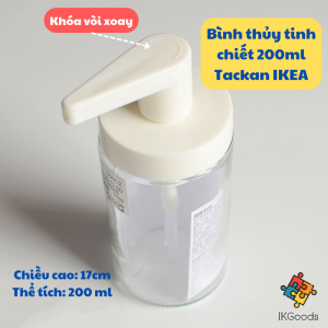 Bình chiết đựng xà phòng Tackan IKEA