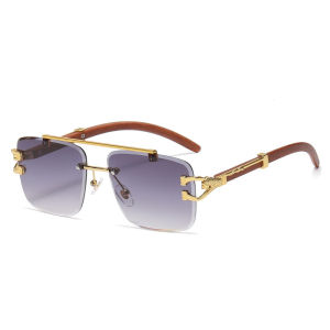 CATERSIDE R Square Sunglasses Men Women 2022 Luxury nd Designer Gold Lion Decoration Sun Glasses Men Travelling Eyewear