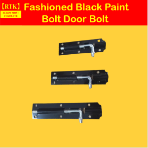 ZKZ Fashioned Black Paint Bolt Door Bolt
