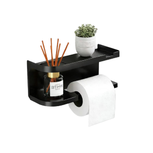 ✅100% Original🔥 Wall Mounted Tissue shelf Toilet Paper Bathroom Phone Tablet Holder Waterproof Wall Mount Toilet Paper Holder Storage Towel Bathroom Tissue Paper Box Rack Bathroom Toilet Tissue Tube Storage Box