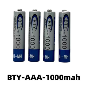 BTY 1.2V  AA 3000mAh &AAA 1000mAh NiMH Batteries Rechargeable Batteries Combo Pack