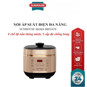 Nồi áp suất điện tử đa năng 6L Sunhouse Mama SHD1670