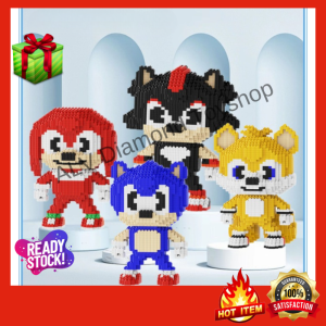 🔥Ready Stock🔥Mini Building Blocks Large Size Disney Sonic My Melody Series Toy Gifts小颗粒积木大型迪斯尼刺猬索尼克系列玩具礼物