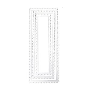 Layered Lace Die Cut Decorative Embossing Paper Die Carbon Steel Cutting Dies For Card Making Scrapbooking Bookmarks