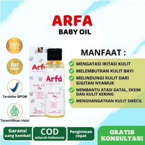 Arfa Baby Oil | Minyak Telon untuk Lindungi Kulit dari Iritasi & Menjaga Kelembaban kulit