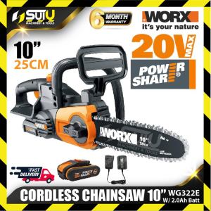 WORX WG322E 10" Cordless Compact Chainsaw 20V Chain Bar (SOLO / SET)