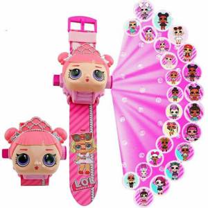 นาฬิกาเด็ก มีไฟ นาฬิกาข้อมือเด็ก ฉายแสงได้ สลับรูปภาพได้ถึง24ภาพ นาฬิกาเด็กผู้หญิง นาฬิกาเด็กผู้ชาย มีไฟฉายภาพ (RC122)