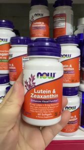 Viên Uống Now Lutein & Zeaxanthin Bổ Mắt Tăng Cường Thị Lực Cho Mắt Giảm Mỏi Mắt - - Hỗ trợ duy trì sức khỏe tổng thể khi kết hợp cùng chế độ ăn uống và sinh hoạt hợp lý - Phù hợp với người thường xuyên làm việc với máy tính điện thoại hoặc các thiết